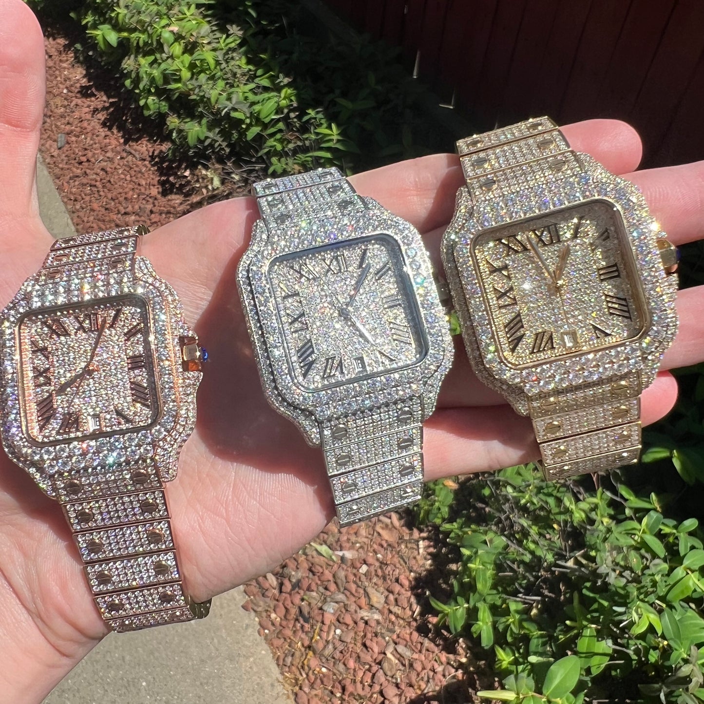 Moissanite Automatic Watches Flooded