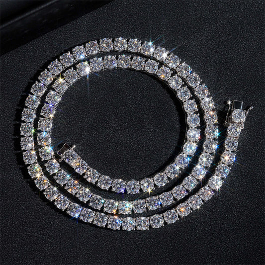 Solid 10K 5MM Diamond Tennis Chains