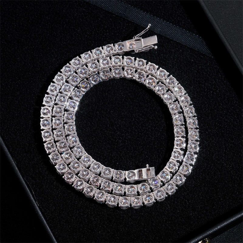 Solid 10K 5MM Diamond Tennis Chains