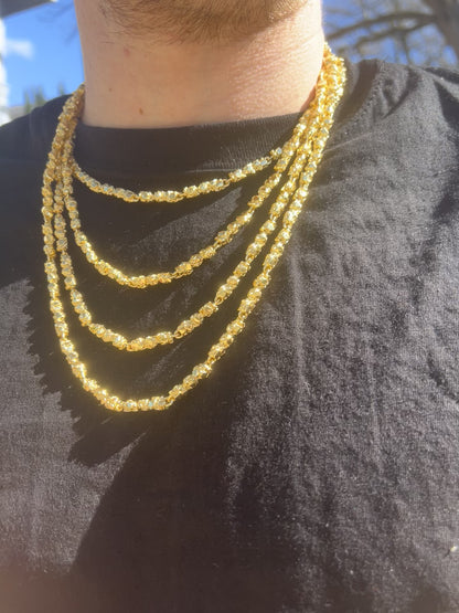 6MM Gold Nugget Chains