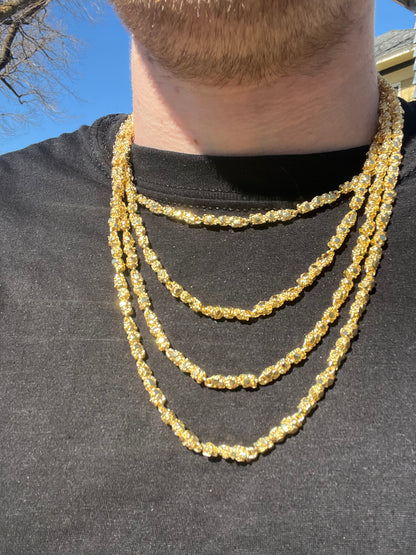6MM Gold Nugget Chains