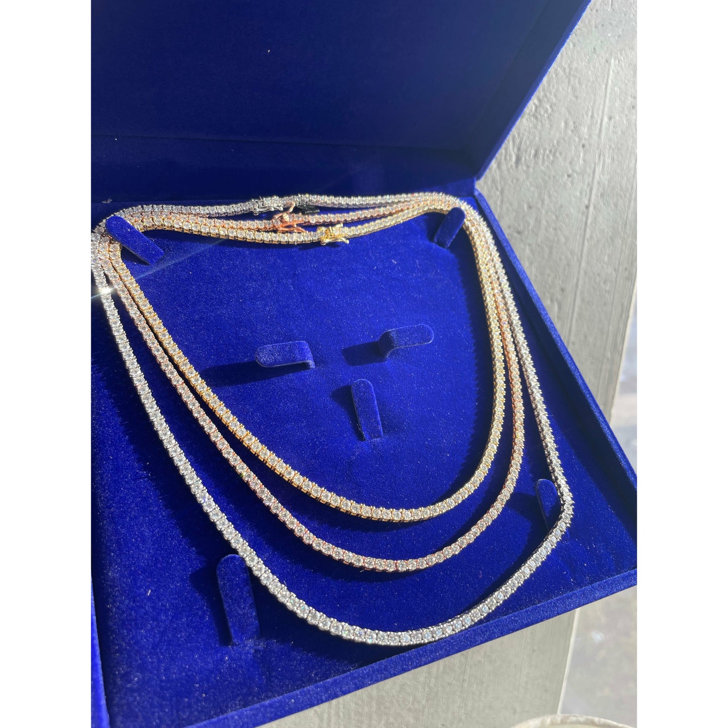 Solid 10K Moissanite Tennis Chains - TheShopIceStore.com