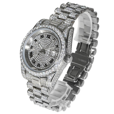 41MM 15CT Moissanite Flooded Watch - TheShopIceStore.com